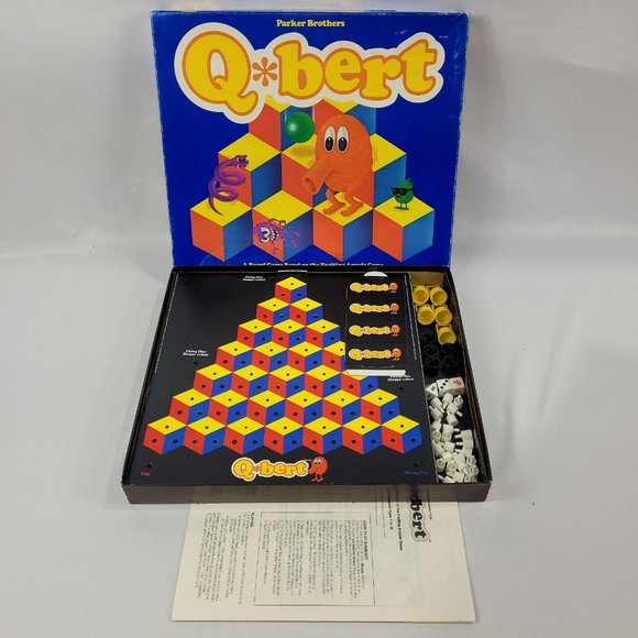 Q*Bert Vintage 1983 Board Game by Parker Brothers - Picture 1 of 1